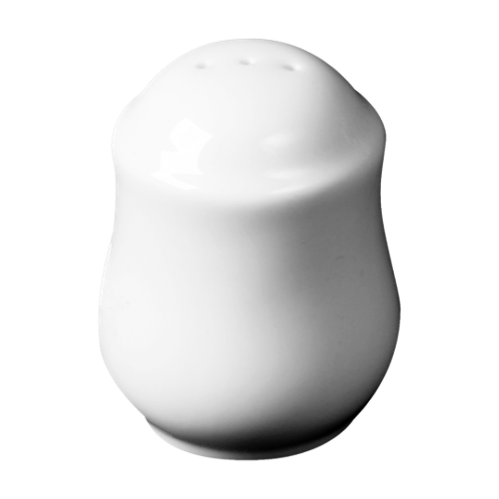 Cameo Dynasty 2" Salt Shaker, Ceramic Glaze White 12 /Case