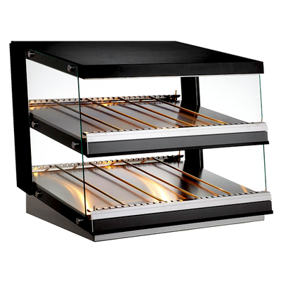 Nella 23.5" Slanted Double Shelf Countertop Heated Display Warmer