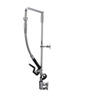 Component Encore Pre-Rinse Wall Mount Faucet, 12" Swivel Arm, 26" Riser