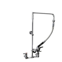 Component Encore Pre-Rinse Wall Mount Faucet, 12" Swivel Arm, 26" Riser