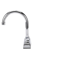 TOP-LINE® 4" OC Deck Mount Faucet Ceramic Valves with 6" Swivel Gooseneck Spout