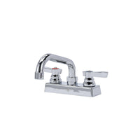 TOP-LINE® 4" OC Deck Mount Faucet Ceramic Valves with 8" Swivel Spout