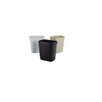 Rubbermaid 3.5 Gallon Rectangular Fire Resistant Wastebasket, Black