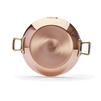Debuyer 7" Round Copper Bowl with Welded Handles