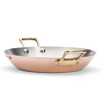 Debuyer 7" Round Copper Bowl with Welded Handles