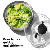 Oxo Salad Spinner, Stainless Steel