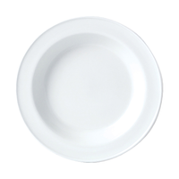 Steelite Simplicity 15.25 Oz Rimmed Soup Plate, White 24 /Case