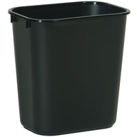 Rubbermaid 3.25 Gallon Rectangular Wastebasket, Black