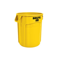Rubbermaid Brute 20 Gallon Round Trash Can, Yellow