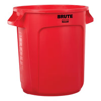 Rubbermaid Brute 10 Gallon Round Trash Can, Red