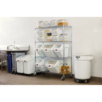 Rubbermaid Slim Jim Dolly, Stainless Steel