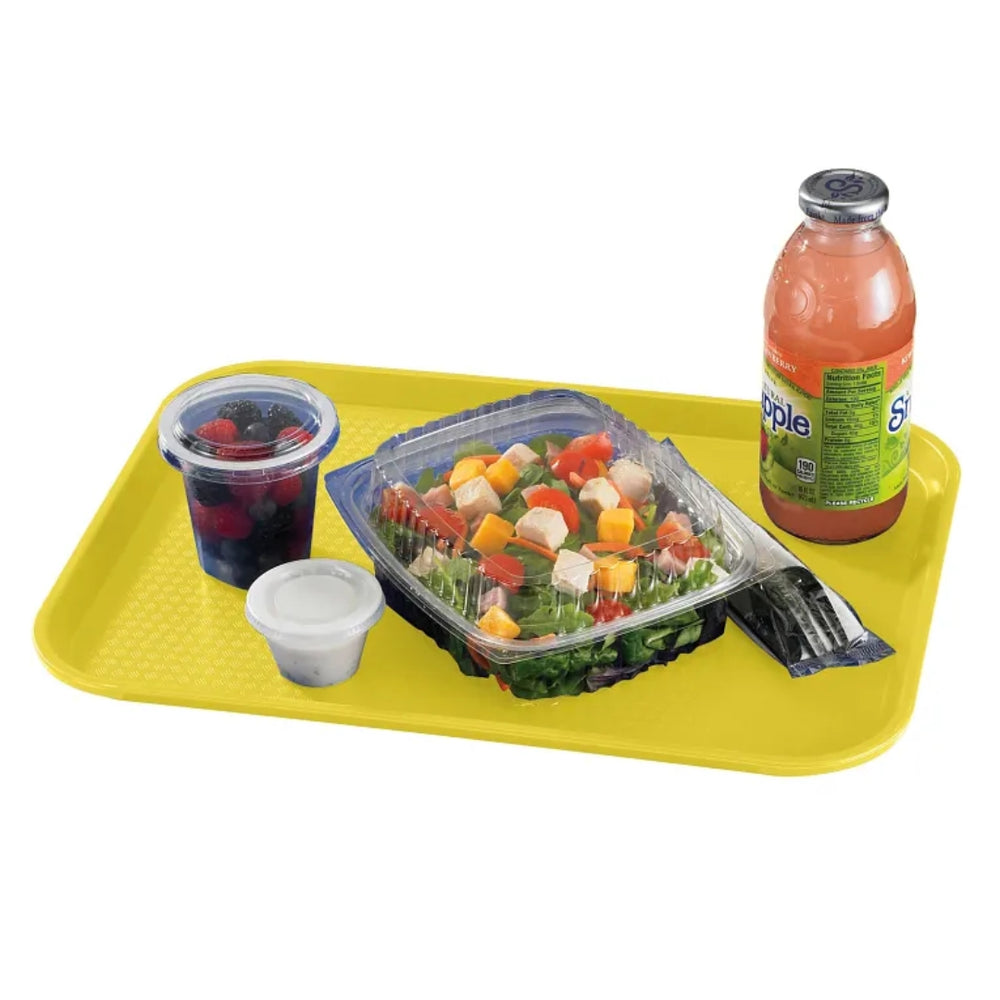 Cambro 12" x 16" Fast Food Tray, Yellow - 1216FF108