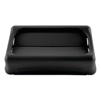 Rubbermaid Slim Jim Drop Shot Rectangular Trash Can Lid, Black
