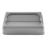 Rubbermaid Slim Jim Drop Shot Rectangular Trash Can Lid, Grey