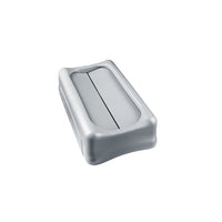 Rubbermaid Slim Jim Drop Shot Rectangular Trash Can Lid, Grey