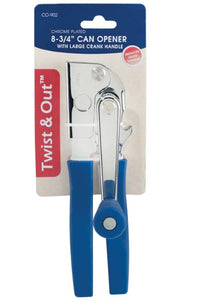 Winco Twist & Out Can Opener with Soft Grip Handle - CO-902