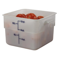 Cambro 12SFSP-148, 12 Qt Square Food Storage Container, White