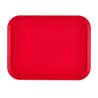Cambro 14" x 18" Fast Food Tray, Red - 1418FF163, 12 /Case