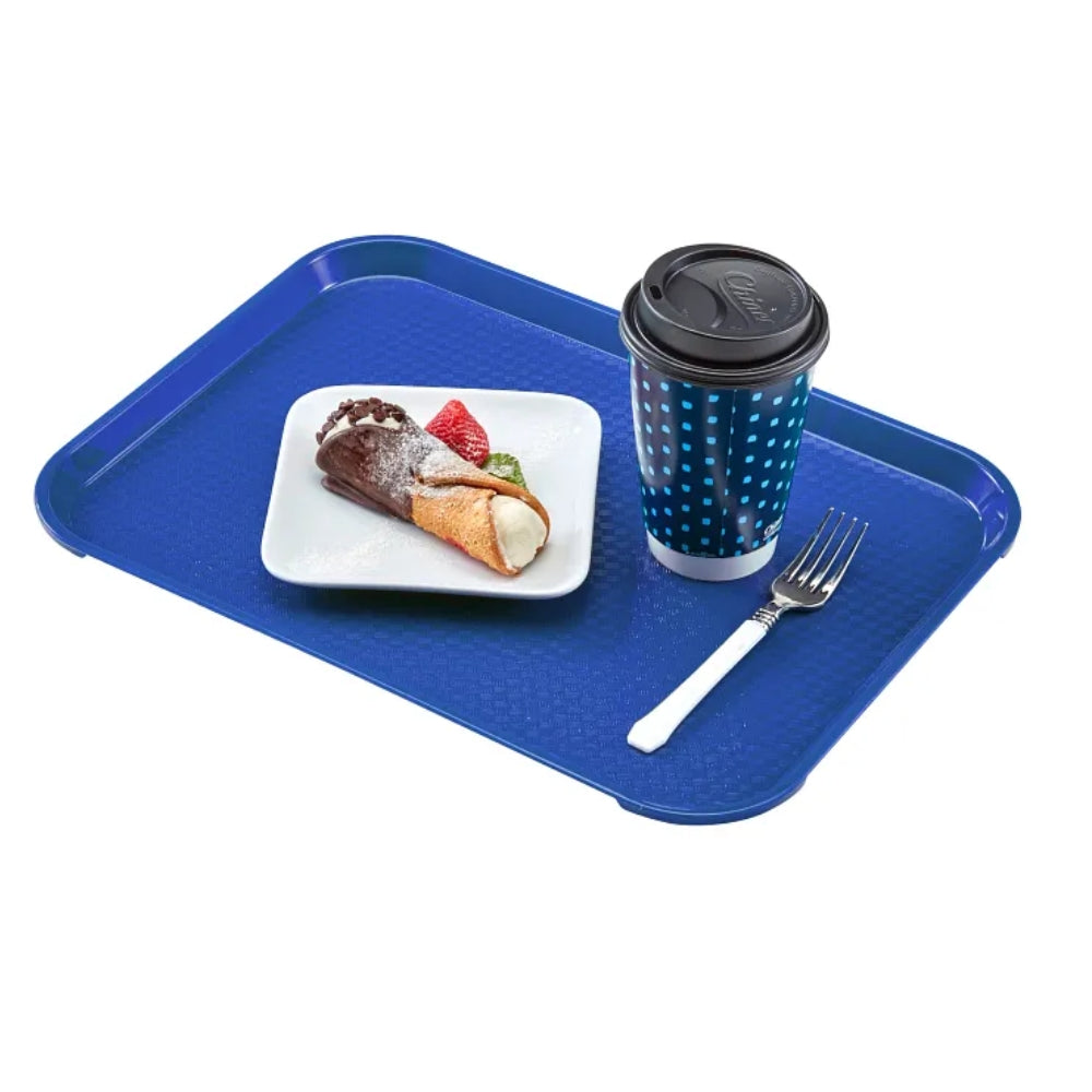 Cambro 14" x 18" Fast Food Tray, Blue - 1418FF186, 12/ Case