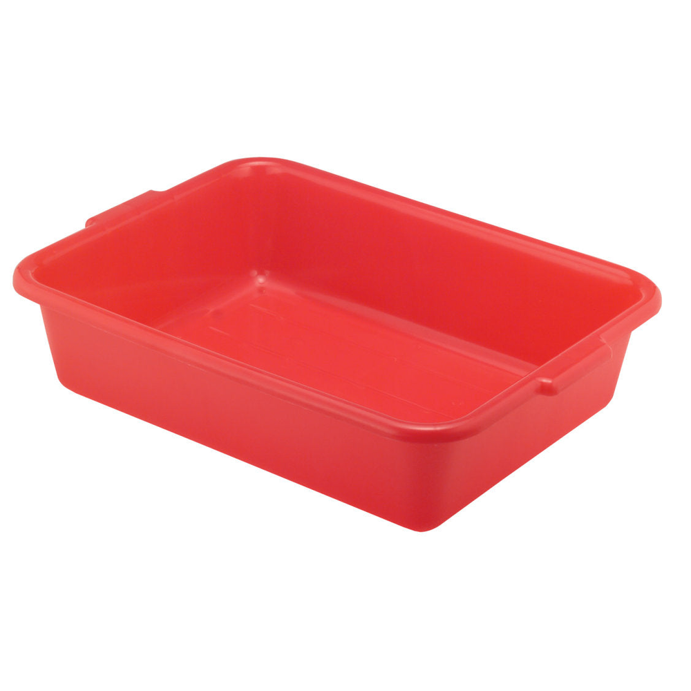 Vollrath Red Bus Bin, 5" Deep