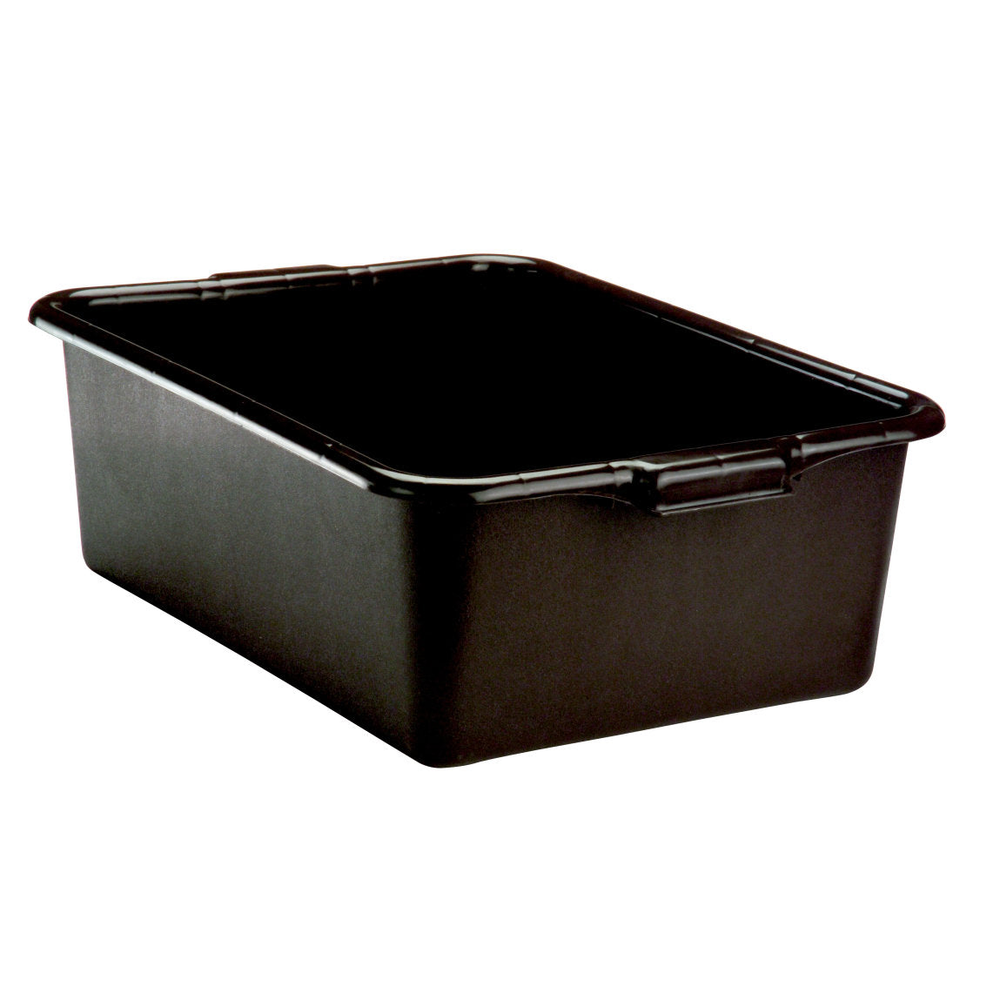 Vollrath Black Bus Bin, 7" Deep