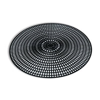 Vollrath Tray Mate 14.5" Round Anti-Skid Mat, Black - 1620-06