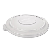 Rubbermaid Brute 44 Gallon Round Trash Can Lid, White