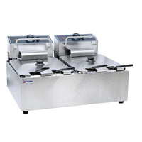 Nella 2 x 6 Liter Dual Countertop Electric Fryer 110V