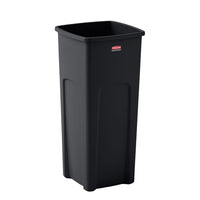 Rubbermaid Untouchable 23 Gallon Square Trash Can, Black