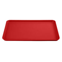 Cambro Camtray 17" x 25" Rectangular Fast Food Tray, Red 6 /Case
