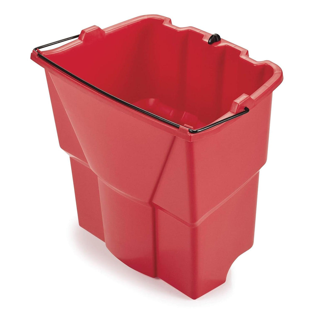 Rubbermaid WaveBrake 18 Qt Dirty Water Bucket, Red