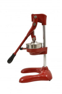 Nella Manual Citrus Squeezer with 5" Cutter Plate, Red, Cast-Iron