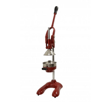 Nella Manual Citrus Squeezer with 5" Cutter Plate, Red, Cast-Iron