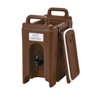 Cambro 250LCD131 Camtainer 2.5 Gallon Insulated Beverage Dispenser, Dark Brown