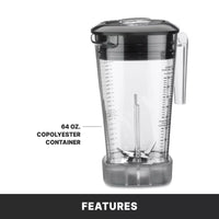 Waring Xtreme 64 Oz Commercial Blender with Programmable Keypad & LCD Screen, Variable Speed, 3.5 HP