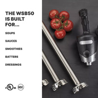 Waring Big Stik 12" Immersion Blender, Variable Speed, 1 HP
