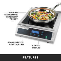 Waring Countertop Induction Range 120V 1800W