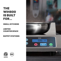 Waring Countertop Double Induction Step Up Range 208-240V 3600W