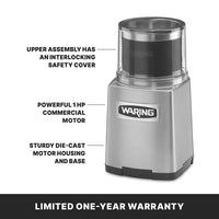 Waring 3 Cup Commercial Spice Grinder 120V