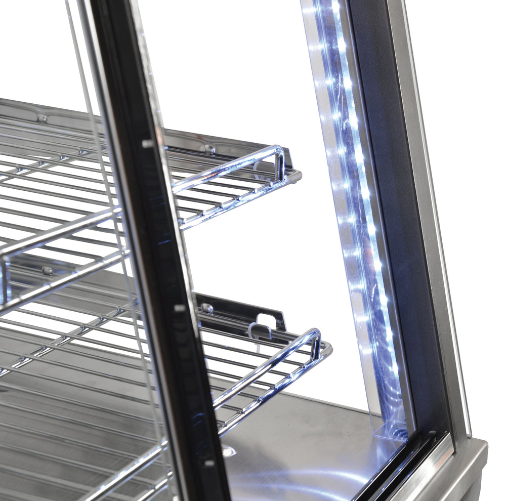 Nella 26" Countertop Glass Display Warmer with Front & Back Doors