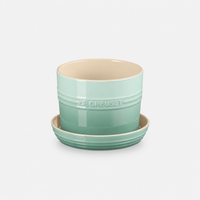 Le Creuset 14 cm Stoneware Herb Planter, Sage