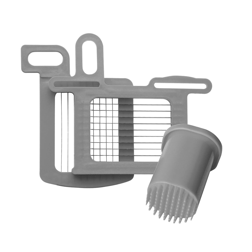 Dynamic 3/32" Grid Set with Pusher for DynaCube Dicers, Grey