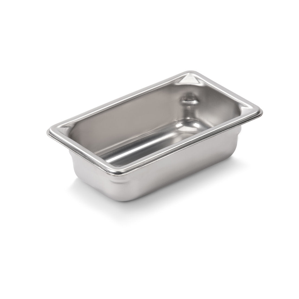 Vollrath Super Pan V 1/9 Size Steam Table Pan, 2" Deep, Stainless Steel