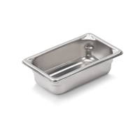 Vollrath Super Pan V 1/9 Size Steam Table Pan, 2" Deep, Stainless Steel