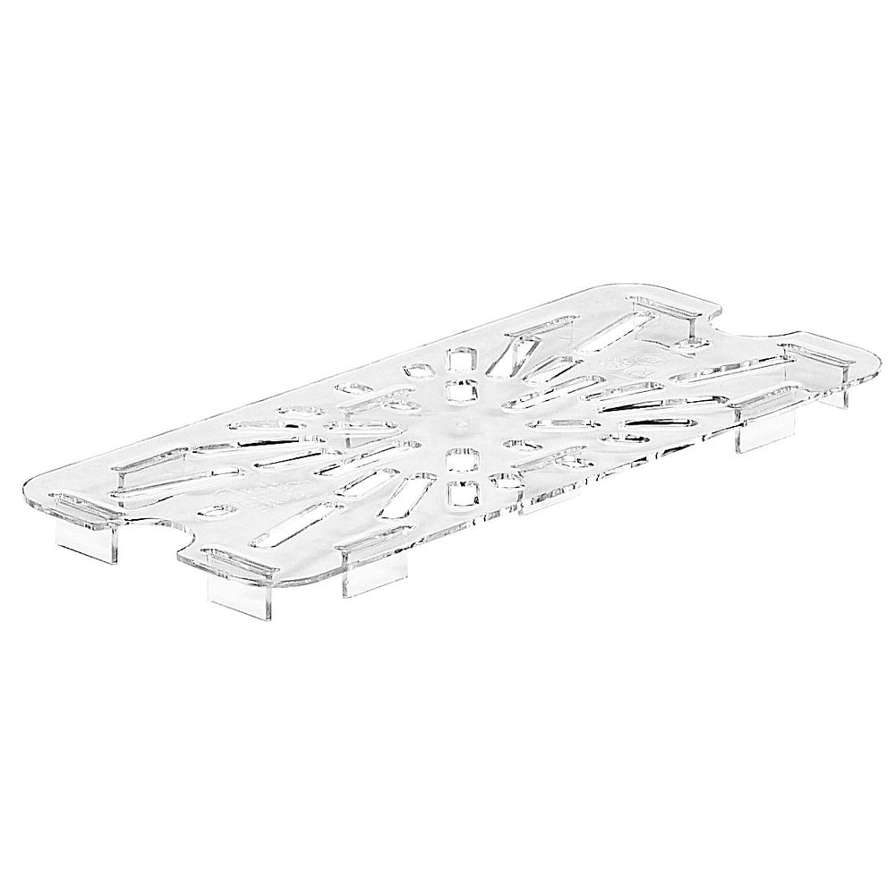 Cambro 30CWD135 1/3 Size Food Pan Drain Shelf, Clear