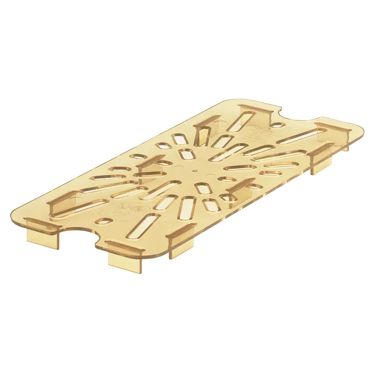Cambro 1/3 Size Drain Shelf, Amber
