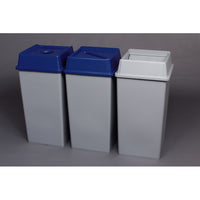 Rubbermaid 3958GR Untouchable Square Rigid Plastic Liner for 35 Gallon Containers, Grey