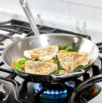 All-Clad d5 12" Fry Pan, Polished Stainless