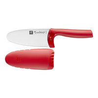 Zwilling Twinny 4" Kid's Chef Knife with Red Handle & Cover