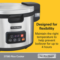 Hamilton Beach 90 Cup Commercial Rice Cooker / Warmer